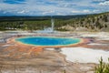 Grand prismatic pool, yellowstone National park Royalty Free Stock Photo