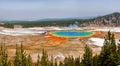 Grand Prismatic Pool Yellowstone National Park Royalty Free Stock Photo