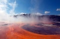 The Grand Prismatic Spring in the Midway Geyser Basin along the Firehole River in Yellowstone National Park in Wyoming Royalty Free Stock Photo