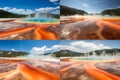 Grand Prismatic Spring, Yellowstone National Park. Generative AI