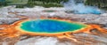 Grand Prismatic Spring in Yellowstone Royalty Free Stock Photo