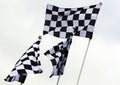 Grand Prix Flags Royalty Free Stock Photo