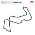 Grand prix race track for motorsport and autosport Royalty Free Stock Photo