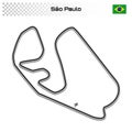 Grand prix race track for motorsport and autosport Royalty Free Stock Photo