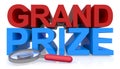 Grand prize on white Royalty Free Stock Photo