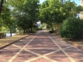 Grand Promenade Brick Trail Royalty Free Stock Photo