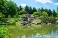 Grand Rapids, MI - May 130 2016: Beautiful calm scene in the Meijer Gardens