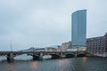 Grand rapids michigan city skyline and street scenes