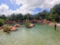 The Grand Reef snorkeling area at Discovery Cove in Orlando, Florida