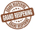 grand reopening brown stamp