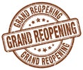 grand reopening brown stamp