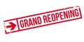 Grand reopening stamp Royalty Free Stock Photo