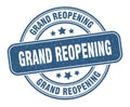 grand reopening stamp. grand reopening round grunge sign. Royalty Free Stock Photo
