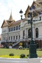 The grand royal palace and Temple of the Emerald Buddha in Bangkok Royalty Free Stock Photo