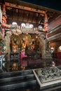 A grand scenic traditional colourful chinese Black Dragon Cave temple in Yong Peng;  Johor, Malaysia Royalty Free Stock Photo