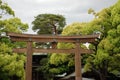 Grand Shrine Gate at Meiji Jingu Temple, Tokyo Royalty Free Stock Photo