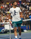 Grand Slam Champion Novak Djokovic of Serbia during practice at the 2023 US Open at Billie Jean King National Tennis Center