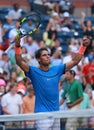 Grand Slam champion Rafael Nadal of Spain in practice for US Open 2016