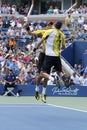 Grand Slam champions Mike and Bob Bryan celebrating victory after third round doubles match at US Open 2013