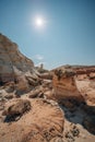 Grand Staircase-Escalante national monumen, Utah. Toadstools, an amazing balanced rock formations Royalty Free Stock Photo