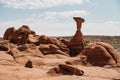 Grand Staircase-Escalante national monumen, Utah. Toadstools, an amazing balanced rock formations which look like mushrooms. Royalty Free Stock Photo