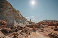 Grand Staircase-Escalante national monumen, Utah. Toadstools, an amazing balanced rock formations Royalty Free Stock Photo