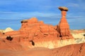 Toadstools Hoodoos in Evening Light, Escalante National Monument, Utah Royalty Free Stock Photo