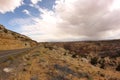 Scenic road and red rocks, Utah, USA Royalty Free Stock Photo