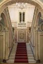 The grand staircase at the Museo Nacional de Ceramica in Valencia, Spain Royalty Free Stock Photo