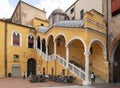 Grand staircase of the town hall building in Ferrara