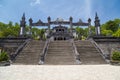 Grand stairs in Imperial Khai Dinh Tomb in Hue, Vietnam Royalty Free Stock Photo