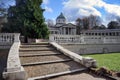 Grand Stairs to Mausoleum of Princes Yusupovs - Arkhangelskoye Royalty Free Stock Photo