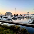 Grand street Marina Coast Guard Isl. Royalty Free Stock Photo