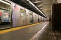 Grand Street Station, Brooklyn, New York, United States of America. Long exposure at Subway