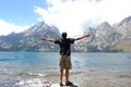 Grand Teton Jenny Lake grandeur Royalty Free Stock Photo