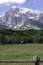 Grand Teton mountain range in national park Royalty Free Stock Photo