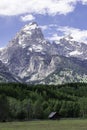 Grand Teton mountain range in national park Royalty Free Stock Photo