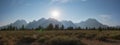 Grand Teton Mountain Range in Wyoming