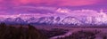 Grand Teton mountains at dawn Royalty Free Stock Photo