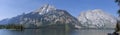 Grand Teton Mountains & Lake Jenny Royalty Free Stock Photo