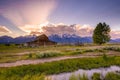 Grand Teton Mountains, Wyoming. Royalty Free Stock Photo