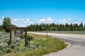 Grand Teton National Park as seen from the Snake River Overlook Royalty Free Stock Photo