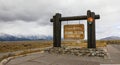 Grand Teton National Park entrance sign Royalty Free Stock Photo