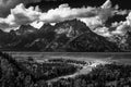 Grand Teton National Park Snake River Overlook Royalty Free Stock Photo