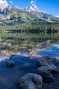 Grand Teton National Park - view of Bradley Lake, a beautiful alpine lake Royalty Free Stock Photo