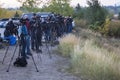 Photographers Waiting for Sunrise in Grand Teton Royalty Free Stock Photo