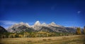 Grand Teton panorama Royalty Free Stock Photo