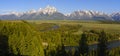 Grand Teton Panorama Royalty Free Stock Photo
