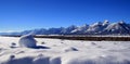 Grand Teton Peaks in the Bridger-Teton National Forest in Wyoming Royalty Free Stock Photo