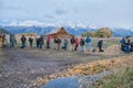 Teton Range in Grand Teton National Park, Wyoming Royalty Free Stock Photo